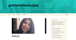 Desktop Screenshot of gentevaliosa.com