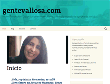 Tablet Screenshot of gentevaliosa.com